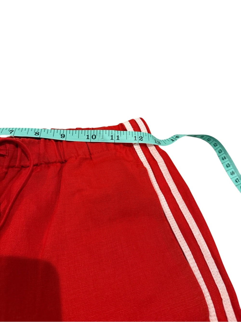 Madewell Pull On Pants (100% Linen) in Wild Poppy - Picture 7 of 13